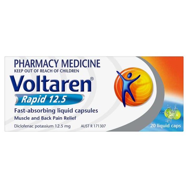 Voltaren Rapid 12.5mg 20 Liquid Capsules for Pain Relief Carousel 3