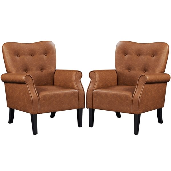 2pcs Accent Armchair Carousel 2