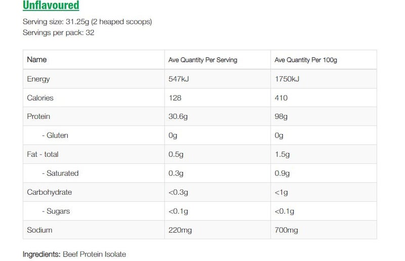 NZProtein Beef Protein Powder 1kg Carousel 4