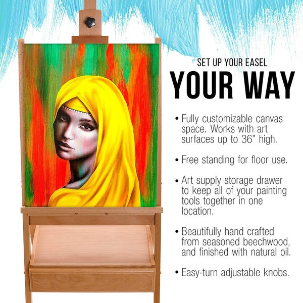 Wooden Easel With Drawer NZ Clearance Carousel 6