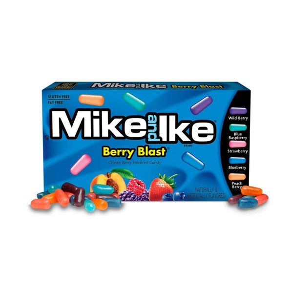 12 x Mike & Ike Berry Blast 120g Carousel 1