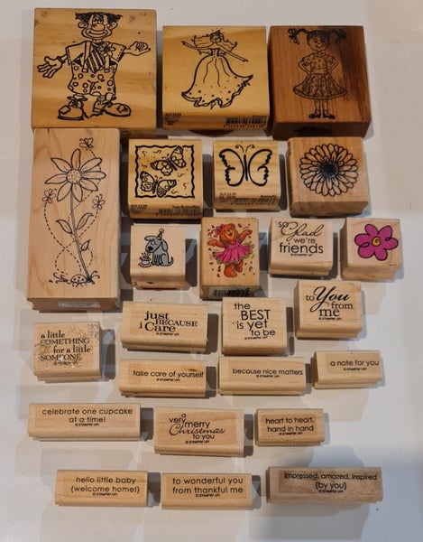 Wooden Stamps Bulk Lot ^ Carousel 1