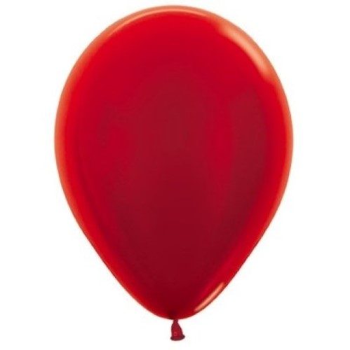 Sempertex 30cm Metallic Red Latex Balloons - Pack of 50 Carousel 1