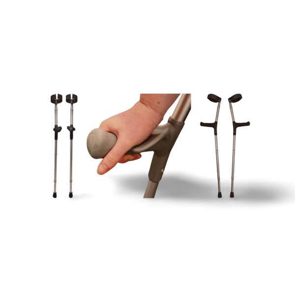 Deluxe Anatomical Handle Crutches - Ergonomic & Lightweight Carousel 1