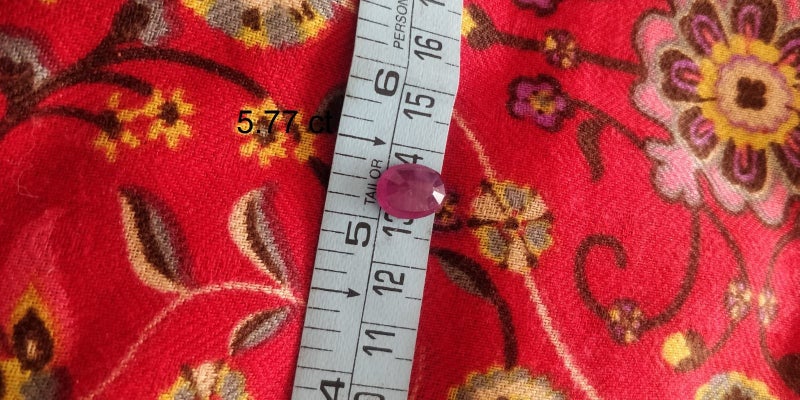 Pure & clear ruby stone with guarantee card - Brand new (Pick up any ONE) Carousel 10