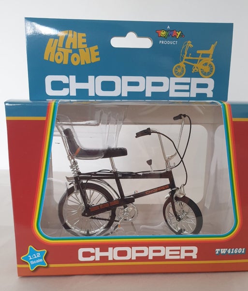 CHOPPER BIKE 1:12 SCALE BACHMANN TOYWAY MODEL RALEIGH CHOPPER MK 1 BLACK 1 ONLY Carousel 1