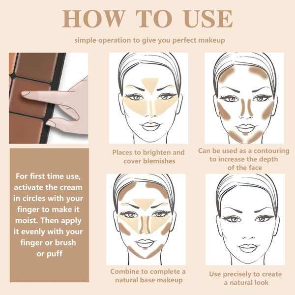 HOSAILY 12 Colors Cream Concealer Foundation Palette, Long-Wearing Smudge Proof Carousel 3