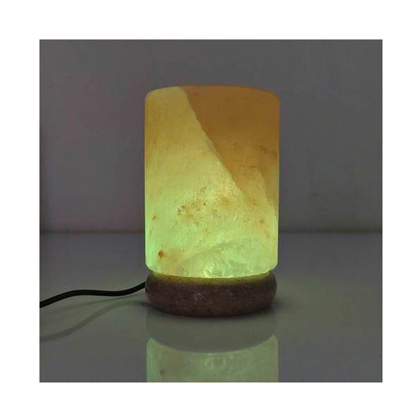 Usb Colour Changing Salt Himalayan Lamp Cylinder Shape Pink Rock Led Carousel 9