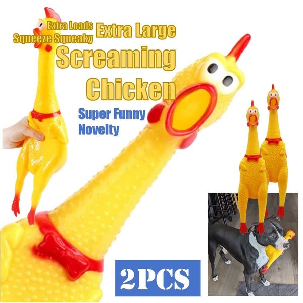 Brand New 2Pcs Squeeze Fidget toys Rubber Screaming Chicken *Clearance* Carousel 1