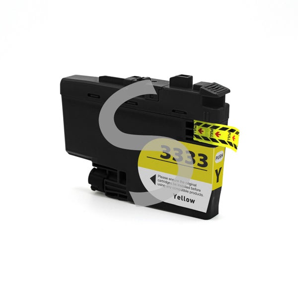 LC3333 Y Compatible ink cartridge for Brother DCPJ1100DW Brother MFCJ1300DW Carousel 1