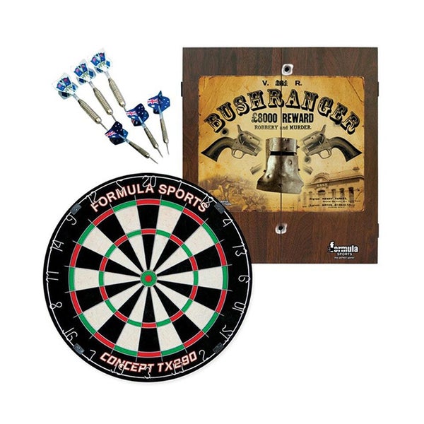 Formula Sports Brushranger Wall Mountable 56cm Cabinet Dartboard Dart Set Carousel 1