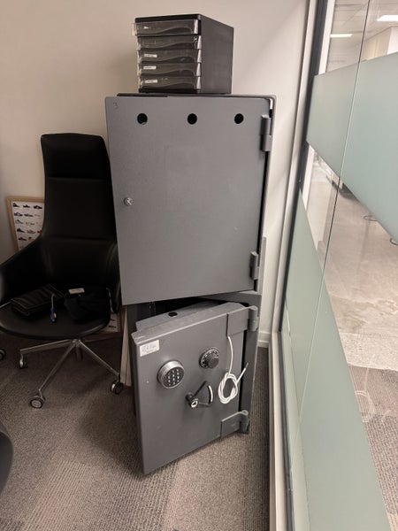Large Safe with Time Delay & Storage Drawer for Cash Tills and DVR Unit Carousel 1