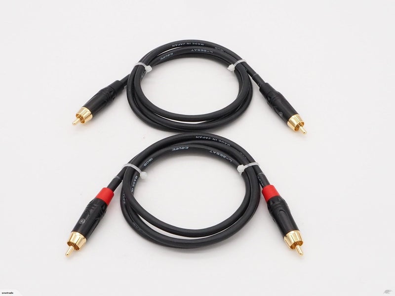 Handmade Pair of 2.0m Japan Canare L-2E5AT Audio Cable RCA Interconnect (CB-62) Carousel 1
