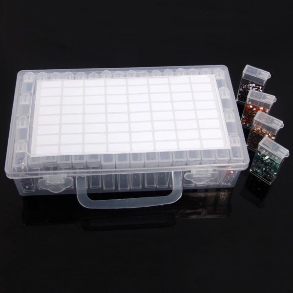 Diamond Painting Storage Containers 64 Gird, Portable Bead Storage Organizer62973869056898114