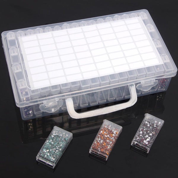 Diamond Painting Storage Containers 64 Gird, Portable Bead Storage Organizer62973869056898112
