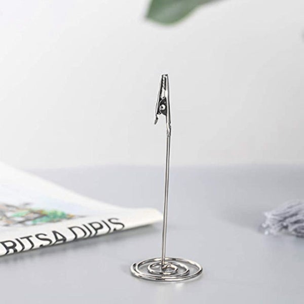 metal table cards clips desktop picture clips 10Pcs Metal Table Cards Clips Carousel 2
