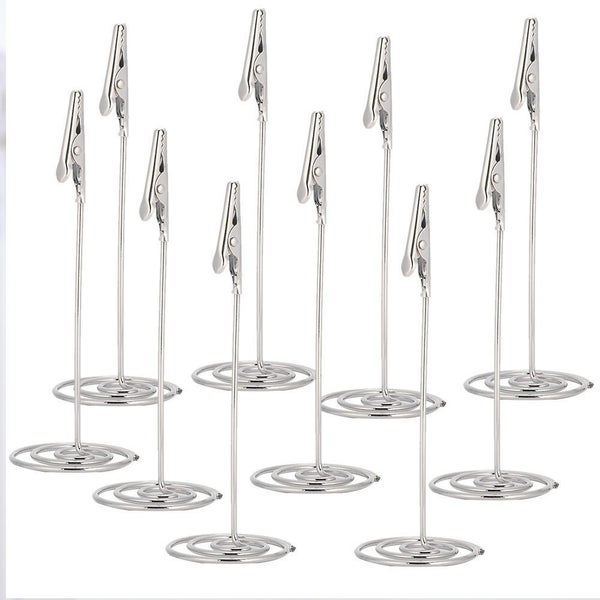 metal table cards clips desktop picture clips 10Pcs Metal Table Cards Clips Carousel 5