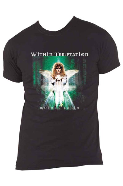 Within Temptation T Shirt Mother Earth Band Logo new Official Mens Black Carousel 4