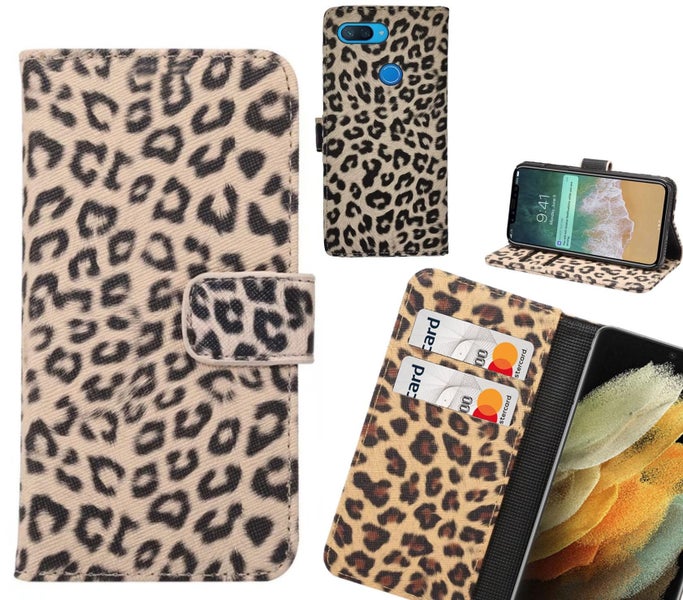 XiaoMi Mi 8 lite Case Leopard Leather Flip Wallet Case Carousel 1