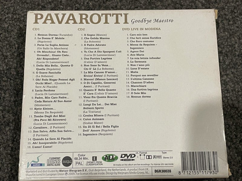 Pavarotti - Goodbye Maestro Set & Classical 2009 **$1 Reserve** Carousel 2