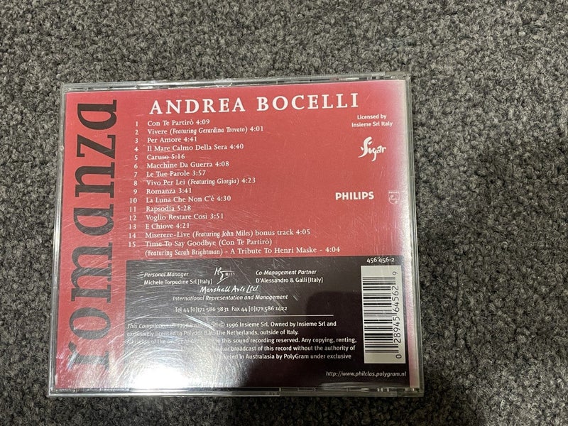 Andrea Bocelli CDs **$1 Reserve** Carousel 4