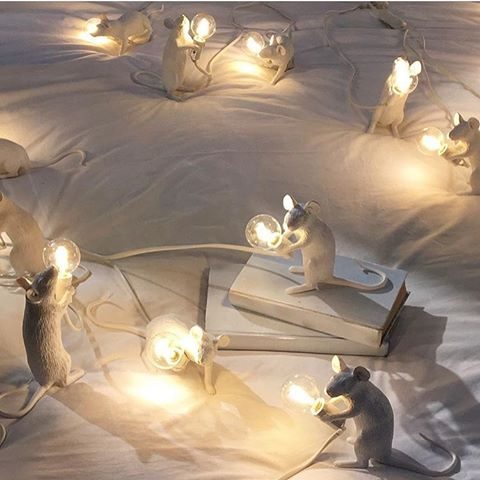 Set of 3 White Mouse Lamps63787097665538114