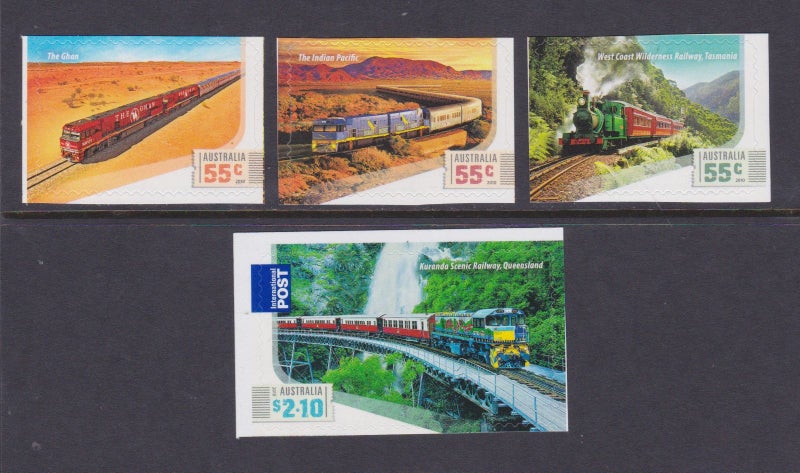 Australia - 2010 Railway Set (4) - P&S ex Booklets - UHM - 3389/92 Carousel 1