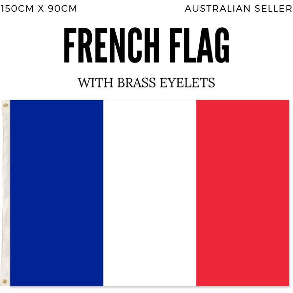 2x France Country Flags French Heavy Duty - 150cm x 90cm Carousel 3