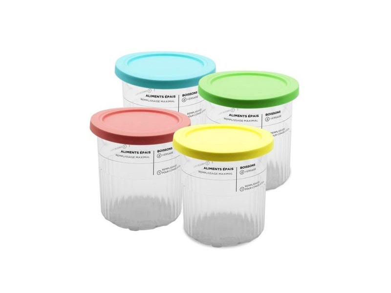 PTN 4pcs Creami Deluxe Pints Compatible Ninja Creamy Pints and Lids NC501 NC500 Carousel 1