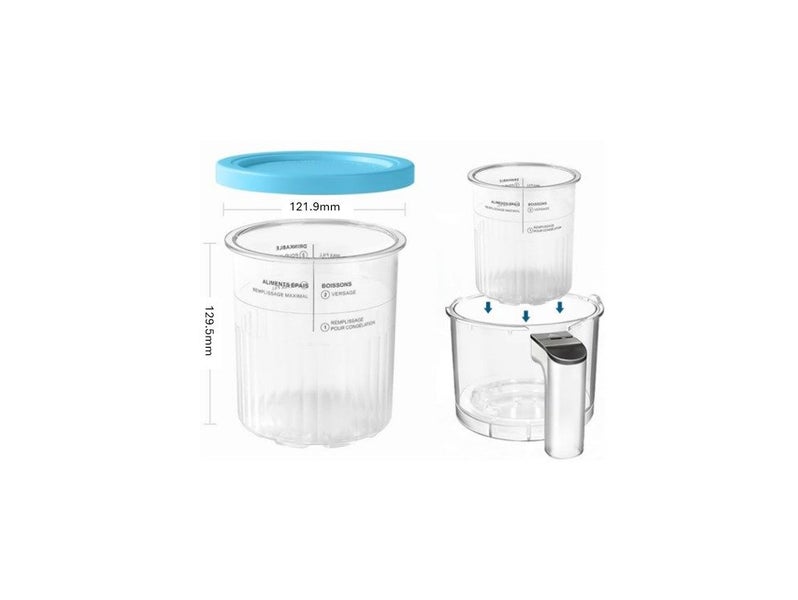 PTN 4pcs Creami Deluxe Pints Compatible Ninja Creamy Pints and Lids NC501 NC500 Carousel 2