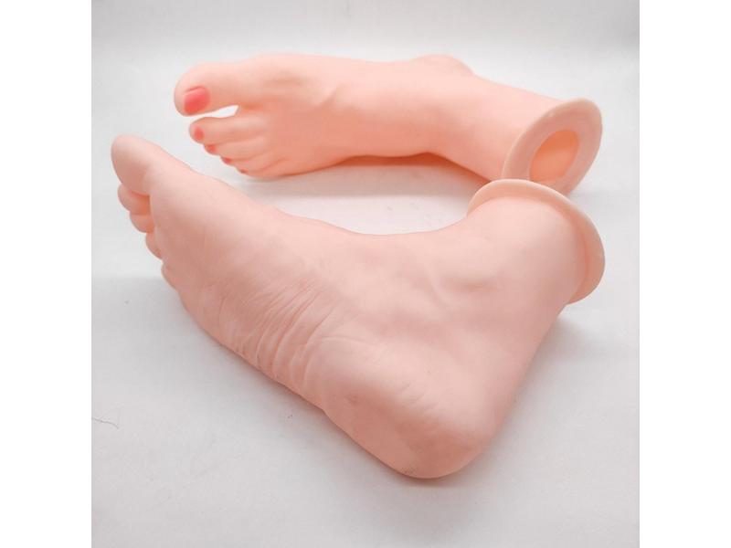 Women Mannequin Feet Display Painting Props Silicone Foot Model Manicure Tool Carousel 2