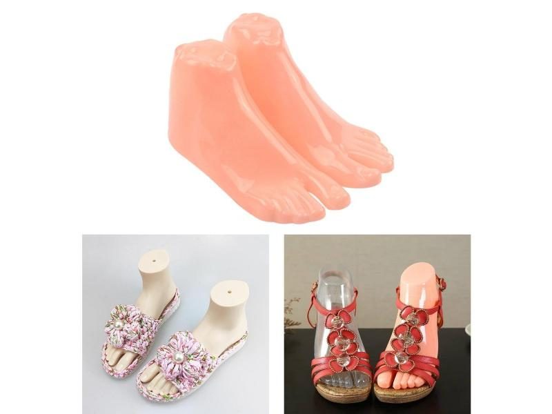1 Pair Mannequin Feet For Sandal Jewelry Display Stand Carousel 1