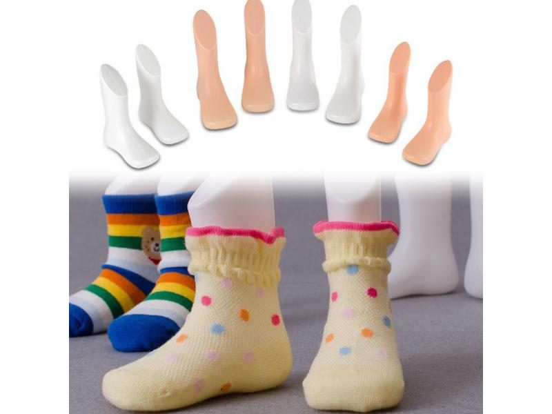 1PCS Children Foot Display Mold Socks Shoes Mannequin Modeling Feet Short Carousel 2