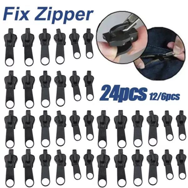 24PCS Instant Zipper Universal Instant Fix Zipper Repair Kit Replacement Zip Carousel 2