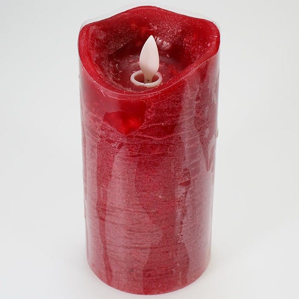 Electric' Flame Candle - Red - 15cm Carousel 1