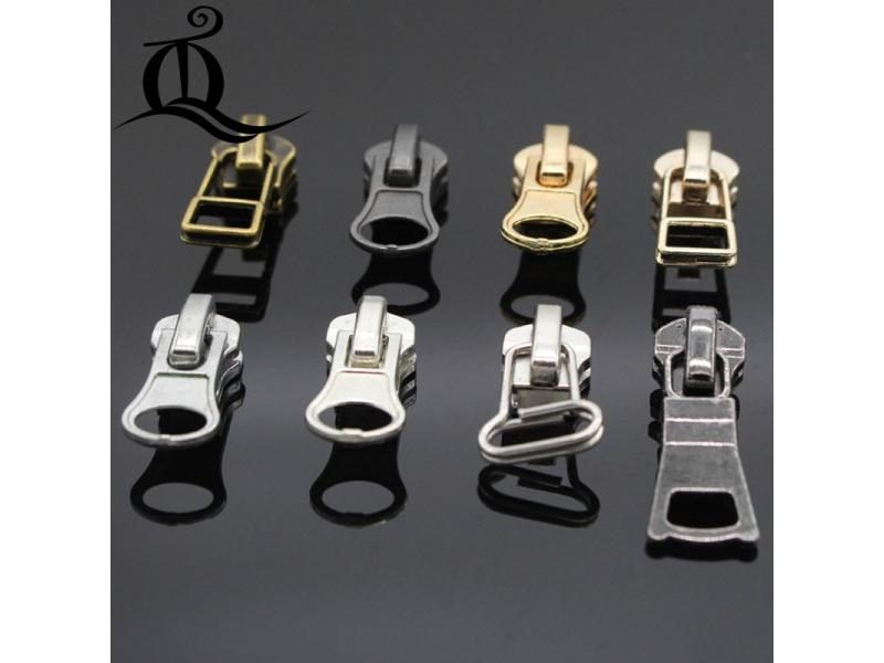 5 Pcs 5# Mix Zipper Repair Kits Zipper Puller Metal Zipper Slider Zipper Head Carousel 2