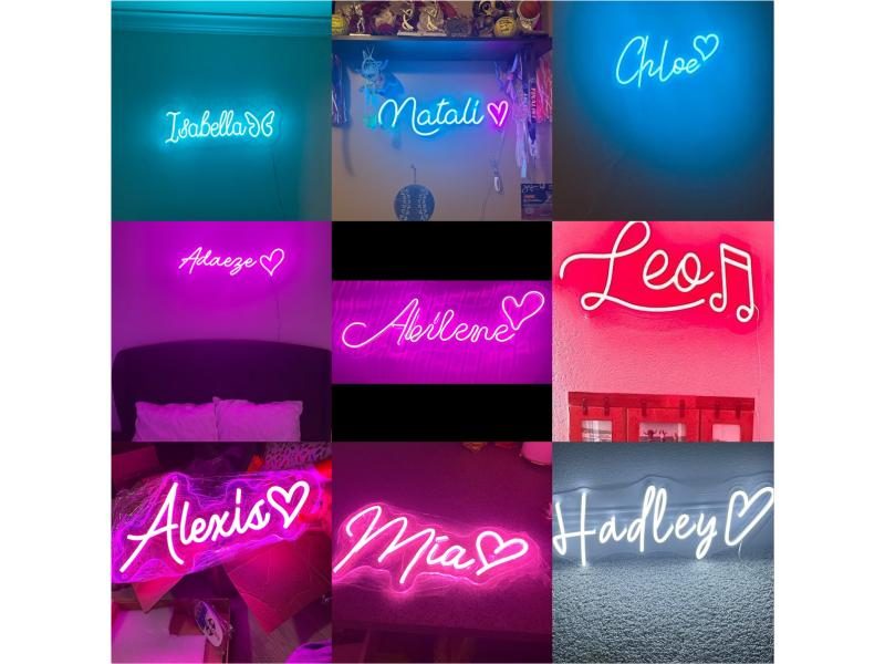 Custom Neon Sign Led Light Kid's Name Sign Wedding Shop Window Waterproof Neon Carousel 1