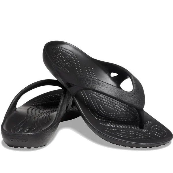 Crocs Kadee II Flip Womens Jandals Black Carousel 1