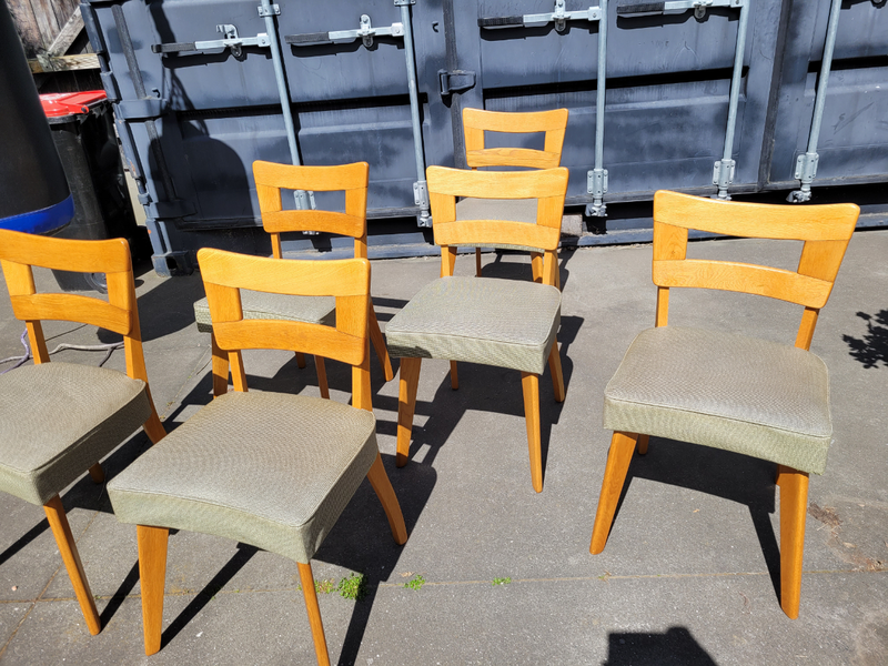 !! 1950s "Dog Bone" chairs × 6 !! Retro. Carousel 2