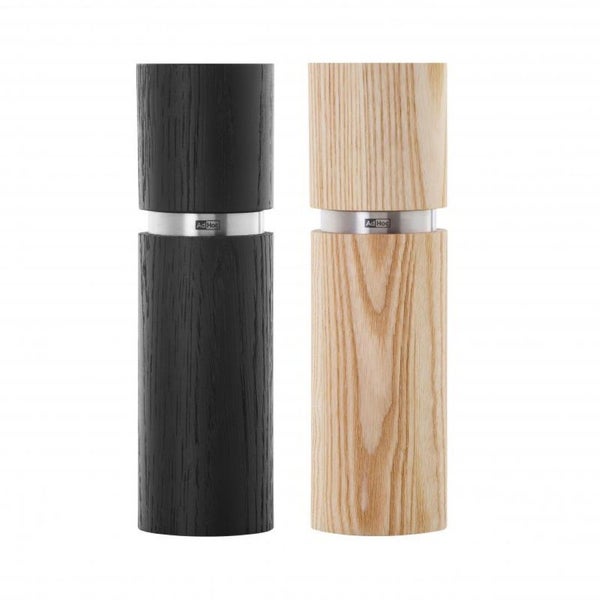 Salt & Pepper Mill Set - Adhoc Textura Black/Cream (15cm) Carousel 1