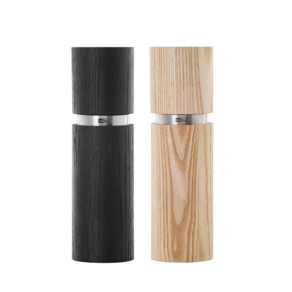 Salt & Pepper Mill Set - Adhoc Textura Black/Cream (20cm) Carousel 1
