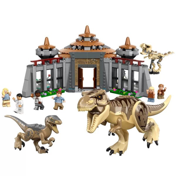 LEGO Jurassic World Visitor Center: T. rex & Raptor Attack 76961 Carousel 1