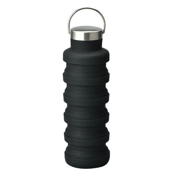 Collapsible Water Bottle Reuseable Foldable Bottles (Black) Carousel 2