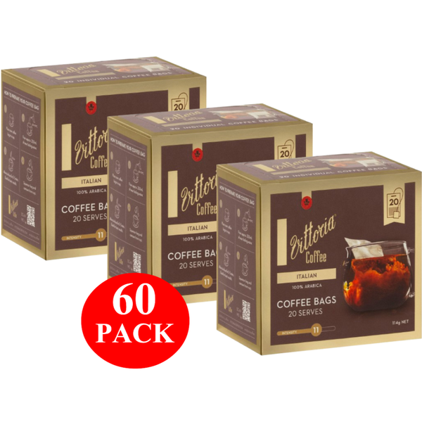 Vittoria Coffee Bags Italian 60 Pack Carousel 1