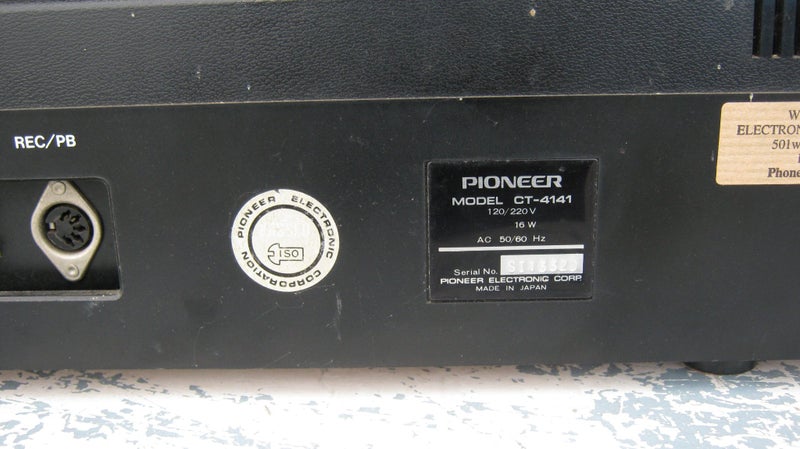 Pioneer CT 4141 cassette deck Carousel 6