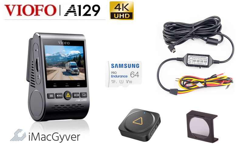 VIOFO® A129 Pro 4K Dashcam + ALL EXTRAS! + 64Gb High Endurance Card Carousel 1