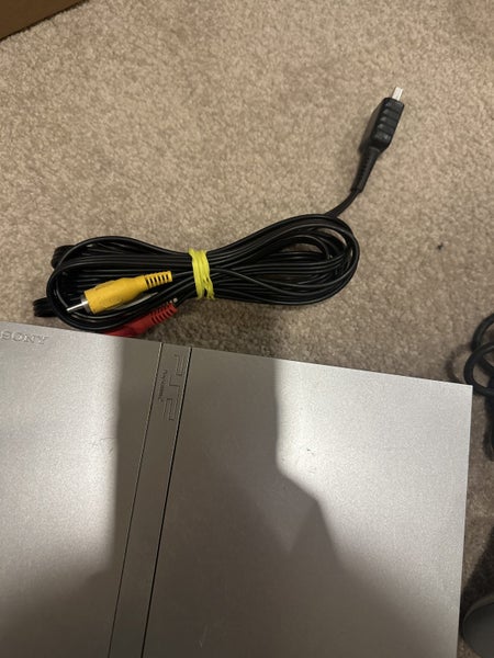 Sony PlayStation 2 silver console with controller and memory card Carousel 8