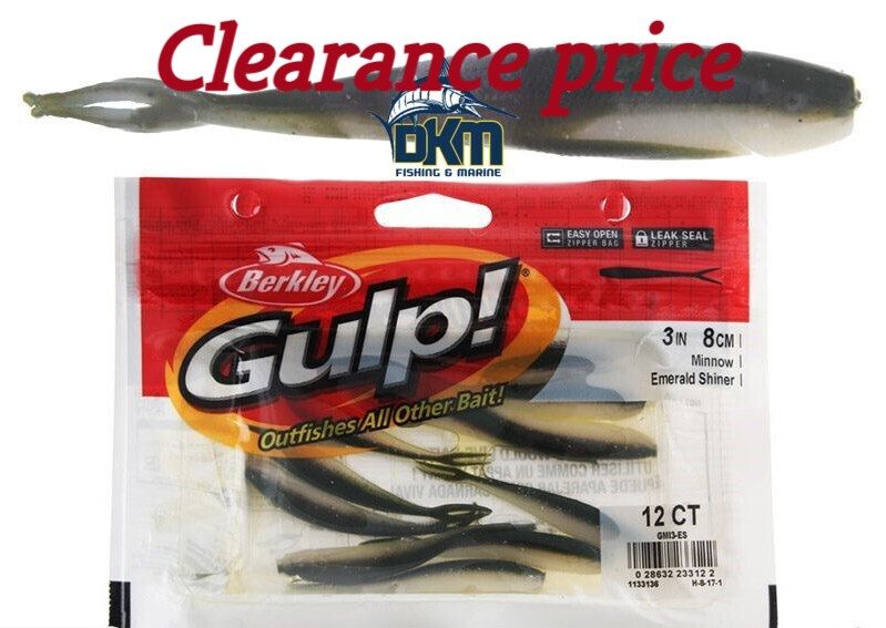 Berkley Gulp Minnow 3" Emerald Shiner Carousel 1