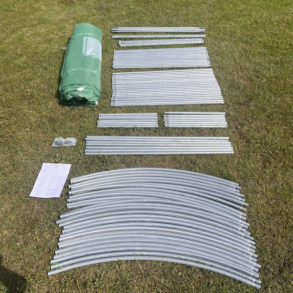 6m x 3m x 2m Strong Tunnel Greenhouses Galvanised Frame Carousel 10