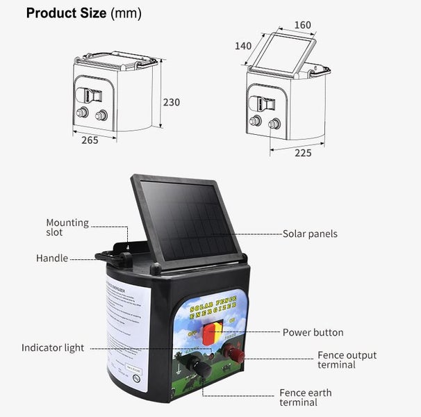 SOLAR ELECTRIC FENCE ENERGISER (OVER STOCKED) Carousel 10
